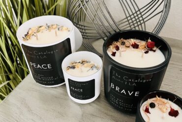 The Catalogue at Catenya.com Private Label BRAVE and PEACE candle collection